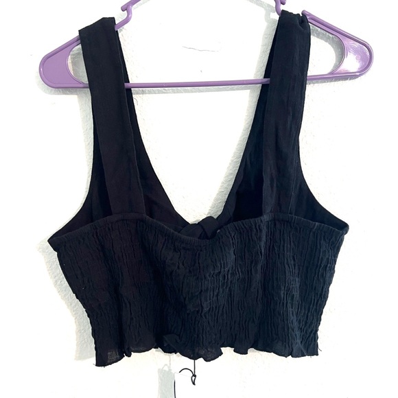 Onia Beach Gauze Tank in Black - Picture 7 of 7